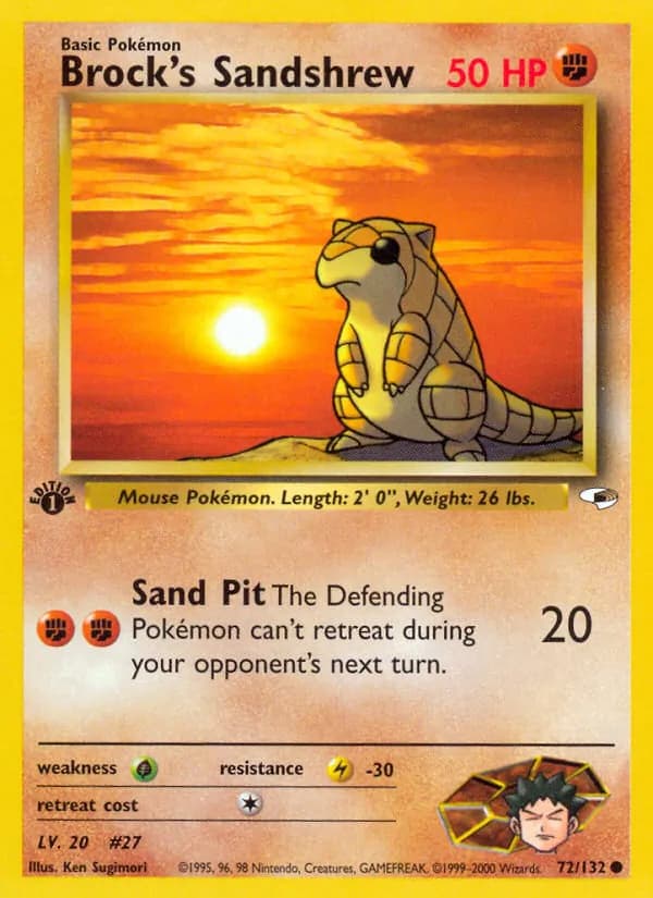 Brock's Sandshrew 72 — Gym Heroes