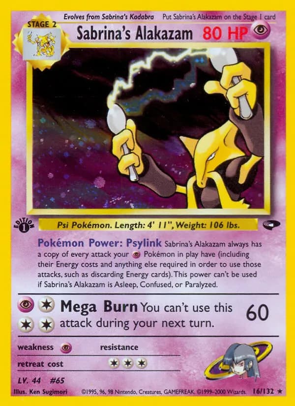 Sabrina's Alakazam 16 — Gym Challenge
