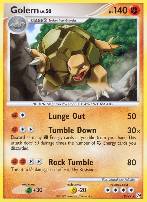 Golem 19 — Platine Arceus