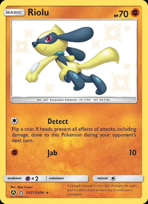 Riolu SV21 — Hidden Fates - Shiny Vault