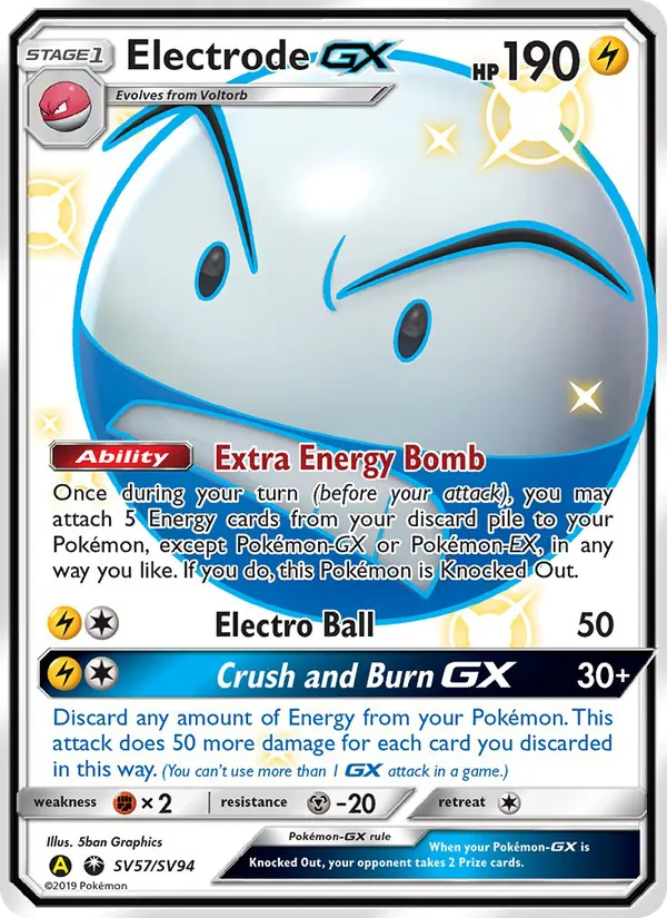 Electrode-GX SV57 — Hidden Fates - Shiny Vault