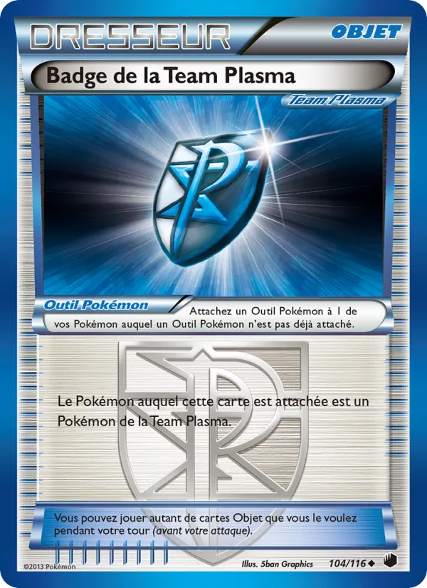 Badge de la Team Plasma 104 — Glaciation Plasma