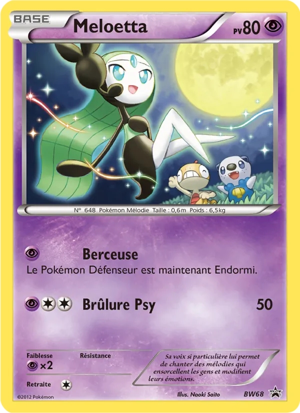 Meloetta BW68 — Promo BW