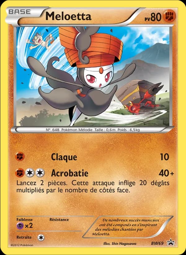 Meloetta BW69 — Promo BW