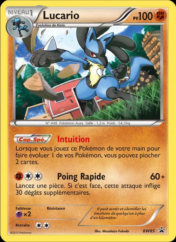 Lucario BW85 — Promo BW