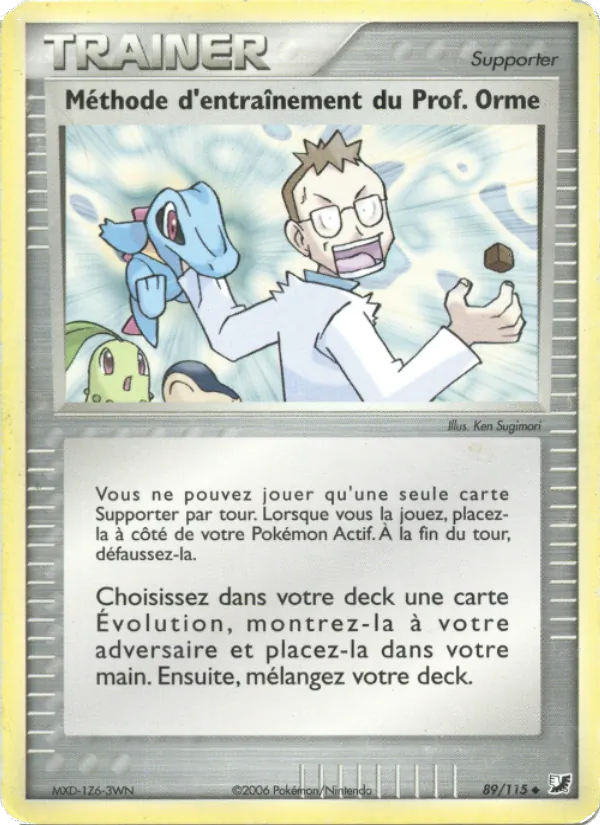 Méthode d'entraînement du Prof. Orme 89 — EX Forces Cachées