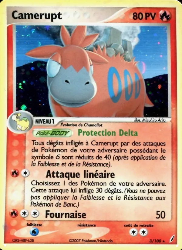Camerupt 3 — EX Gardiens de Cristal