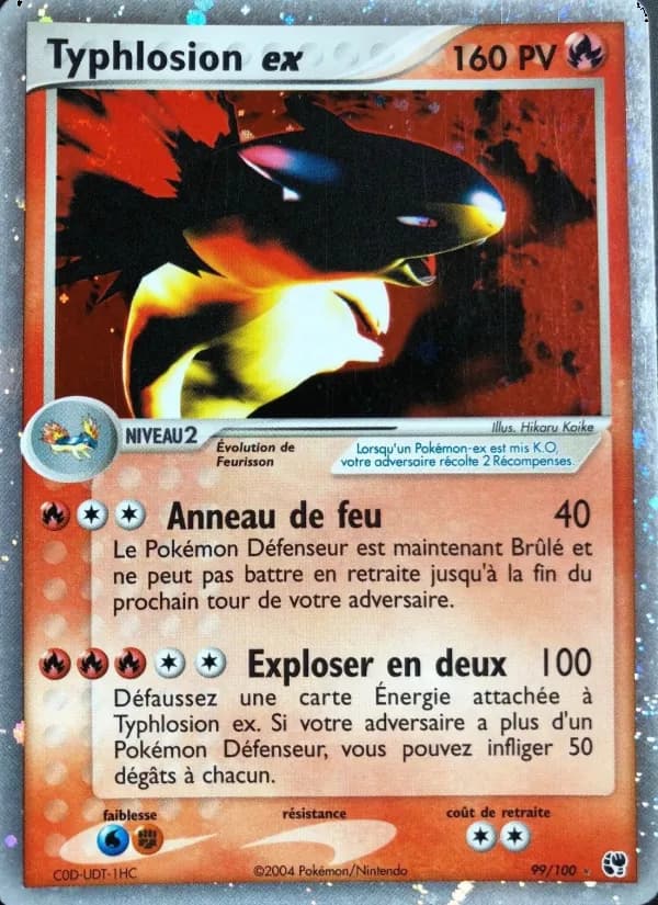 Typhlosion ex 99 — EX Tempête de sable