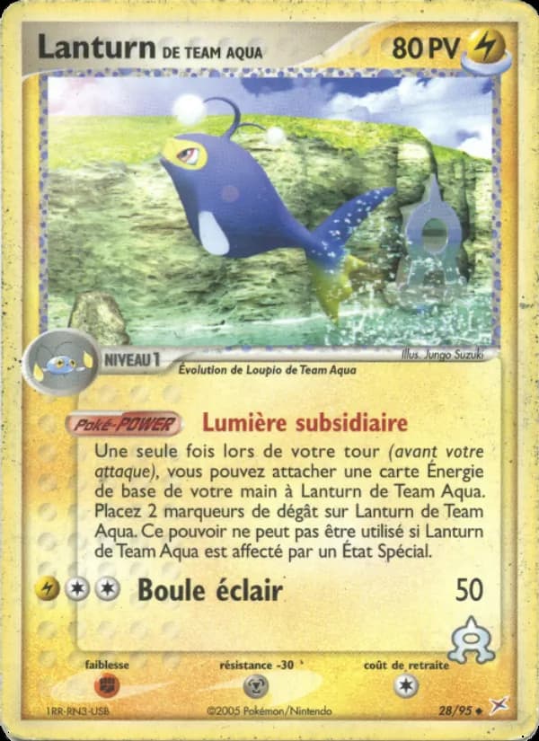 Lanturn de Team Aqua 28 — EX Team Magma vs Team Aqua