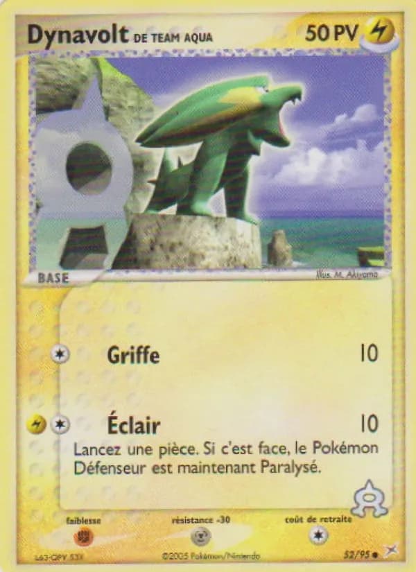 Dynavolt de Team Aqua 52 — EX Team Magma vs Team Aqua