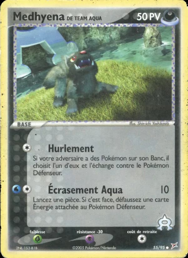 Medhyena de Team Aqua 55 — EX Team Magma vs Team Aqua