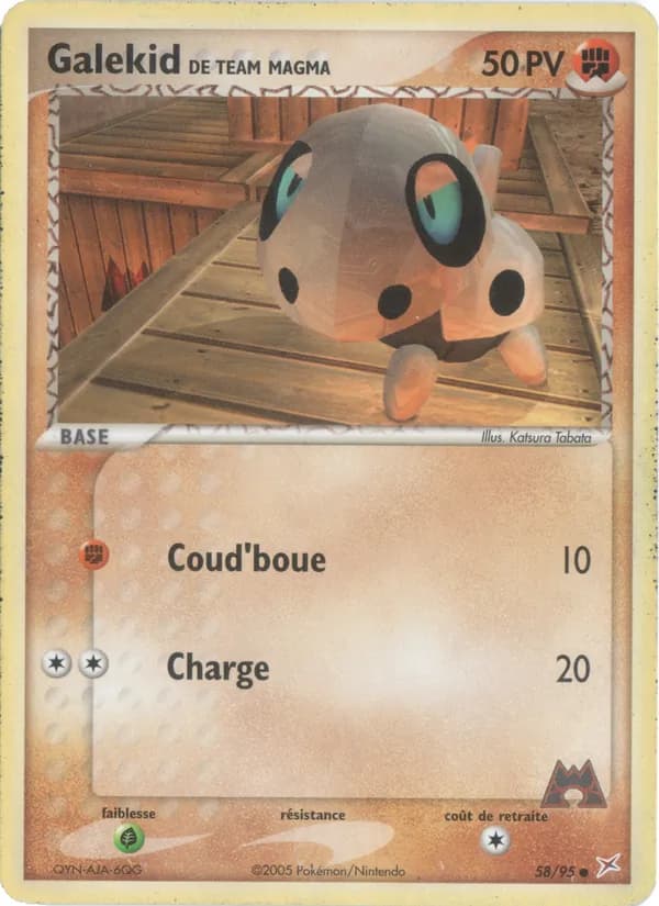 Galekid de Team Magma 58 — EX Team Magma vs Team Aqua