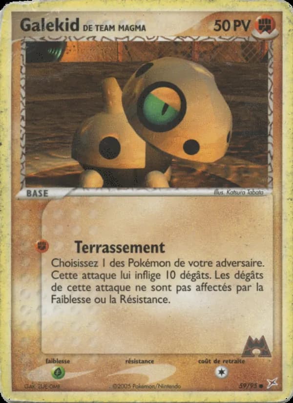Galekid de Team Magma 59 — EX Team Magma vs Team Aqua