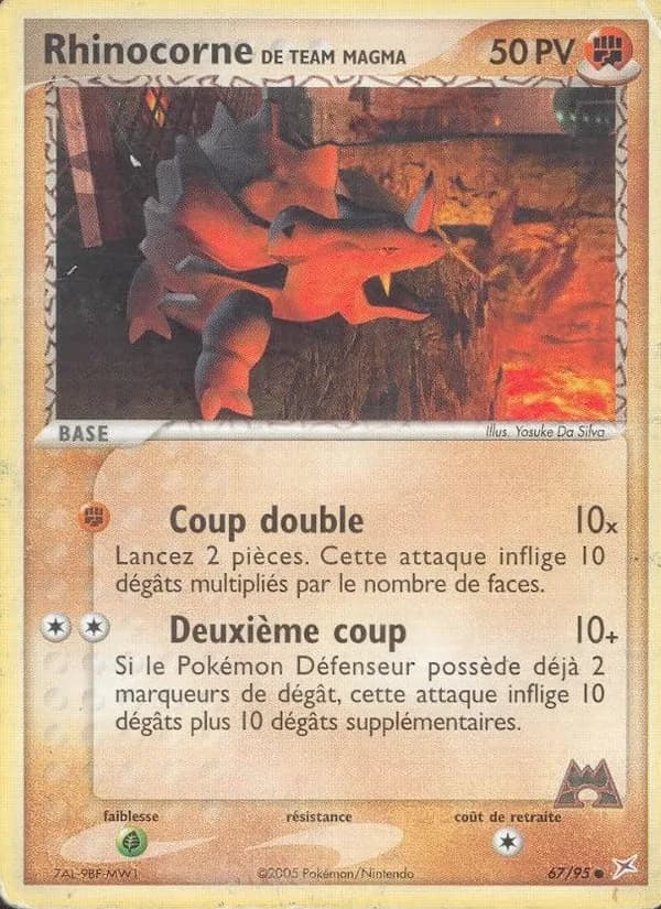 Rhinocorne de Team Magma 67 — EX Team Magma vs Team Aqua
