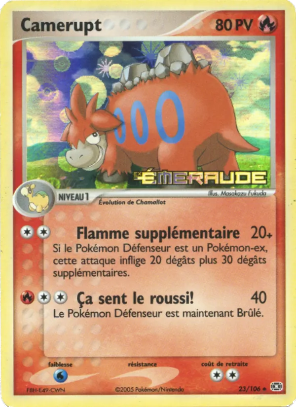 Camerupt 23 — EX Émeraude