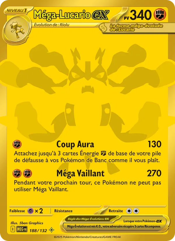 Méga-Lucario-ex 188 — Méga-Évolution