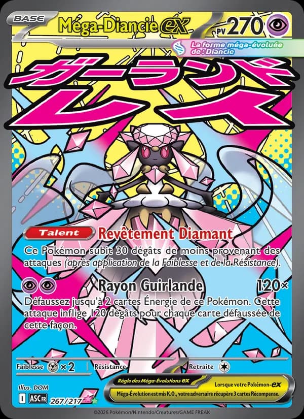 Méga-Diancie-ex 267 — Héros Transcendants