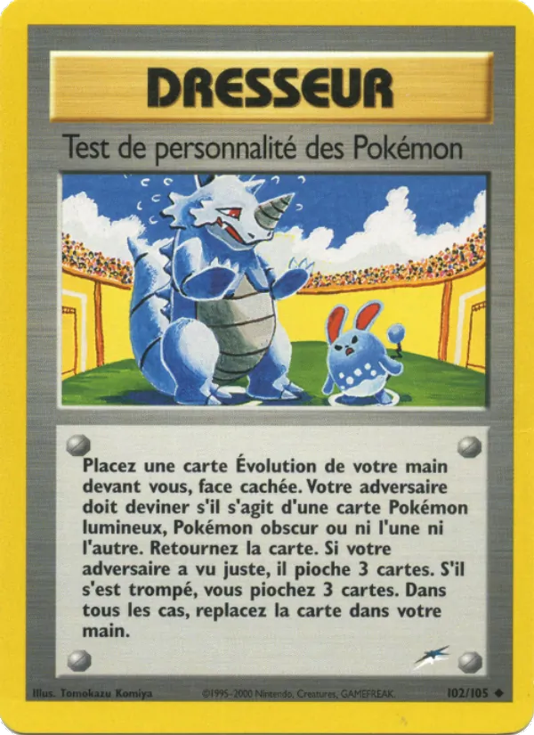 Test de personnalité des Pokémon 102 — Neo Destiny