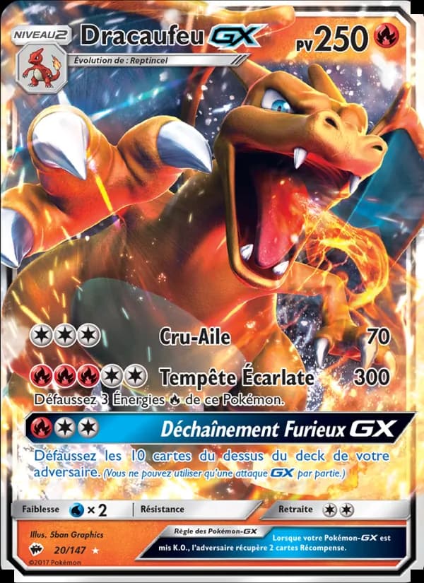 Dracaufeu GX 20 — Ombres Ardentes
