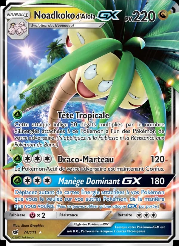 Noadkoko d’Alola GX 74 — Invasion Carmin