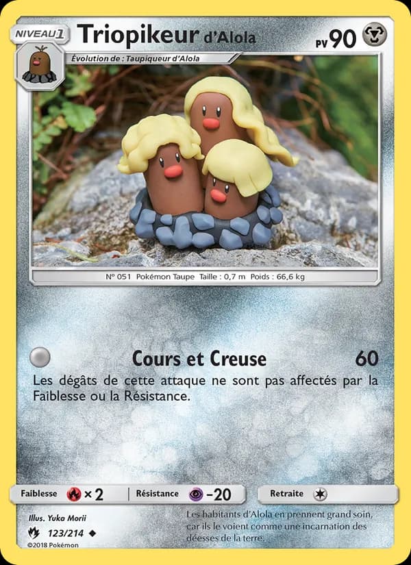 Triopikeur d’Alola 123 — Tonnerre Perdu