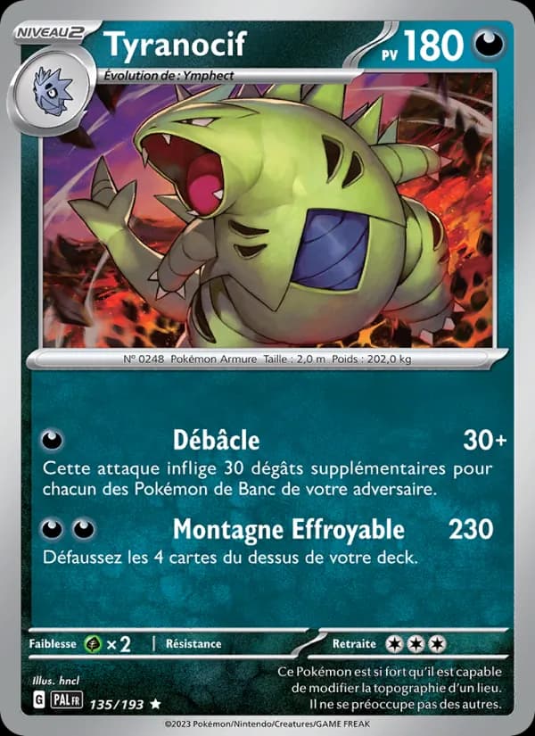 Tyranocif 135 — Évolutions à Paldea