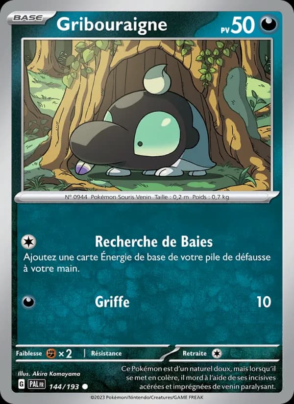 Gribouraigne 144 — Évolutions à Paldea