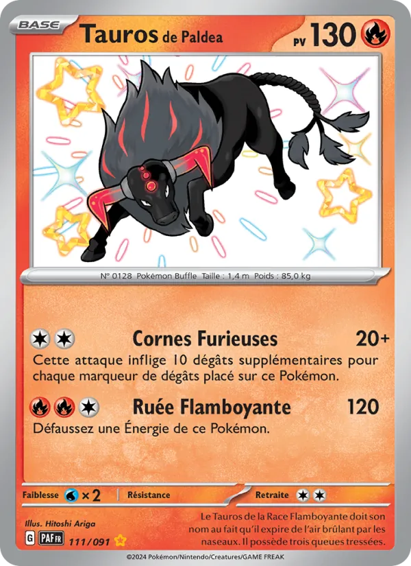 Tauros de Paldea 111 — Destinées de Paldea