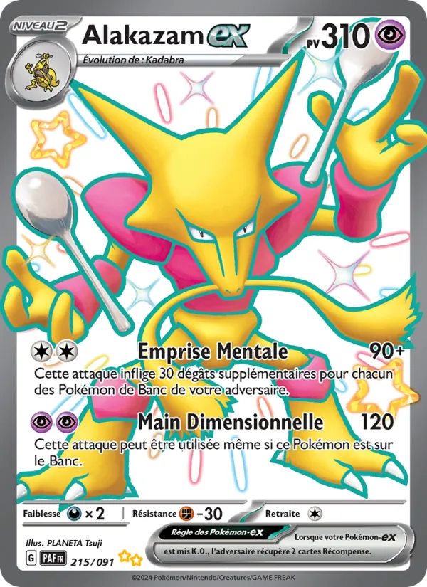 Alakazam-ex 215 — Destinées de Paldea