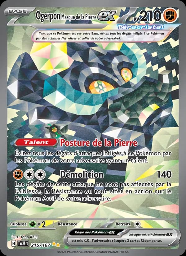 Ogerpon Masque de la Pierre-ex 215 — Mascarade Crépusculaire