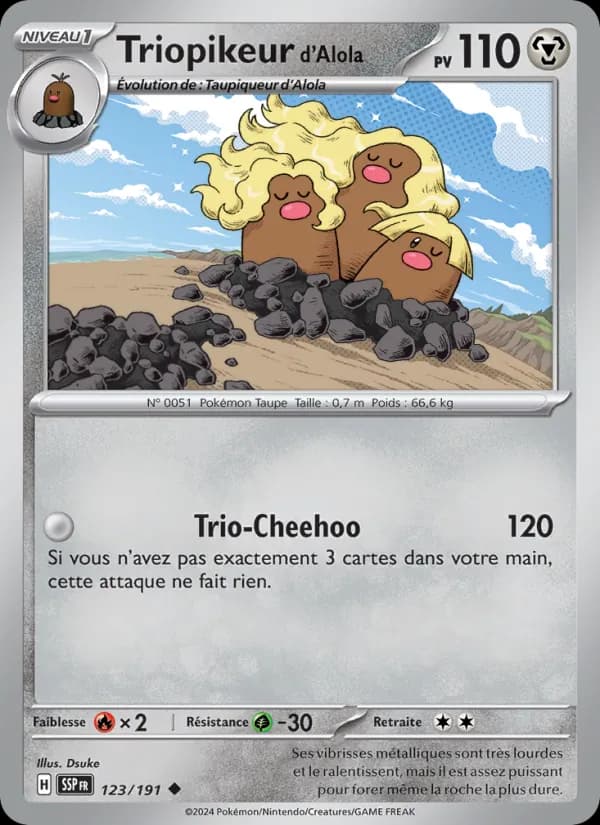 Triopikeur d'Alola 123 — Étincelles Déferlantes