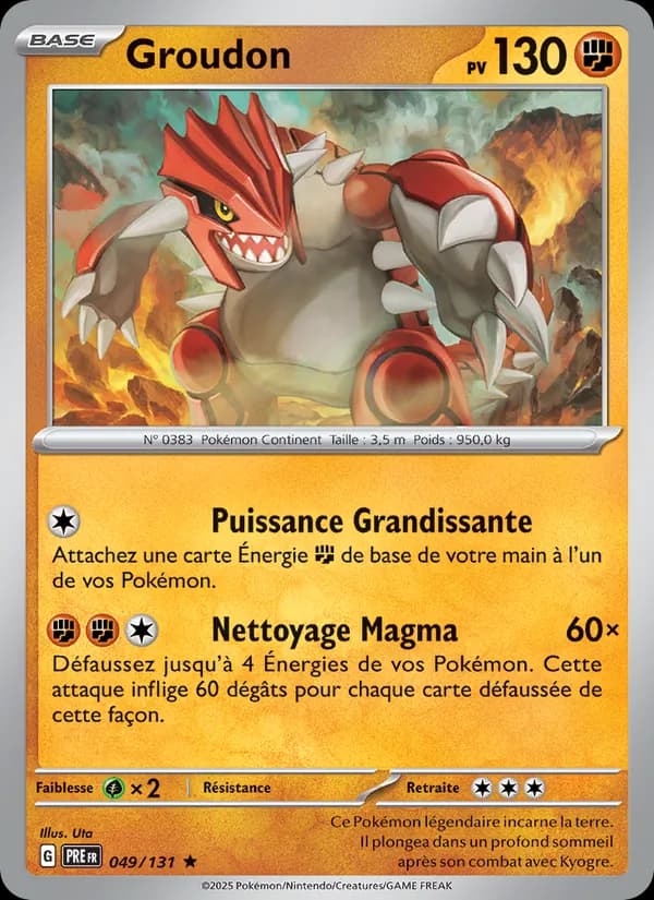 Groudon 049 — Évolutions Prismatiques