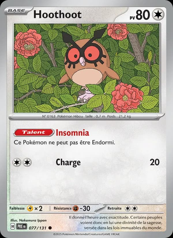 Hoothoot 077 — Évolutions Prismatiques