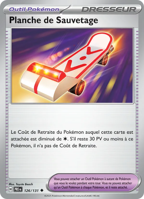Planche de Sauvetage 126 — Évolutions Prismatiques