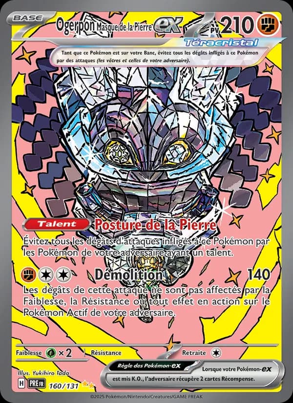 Ogerpon Masque de la Pierre-ex 160 — Évolutions Prismatiques