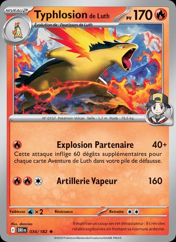 Typhlosion de Luth 034 — Rivalités Destinées