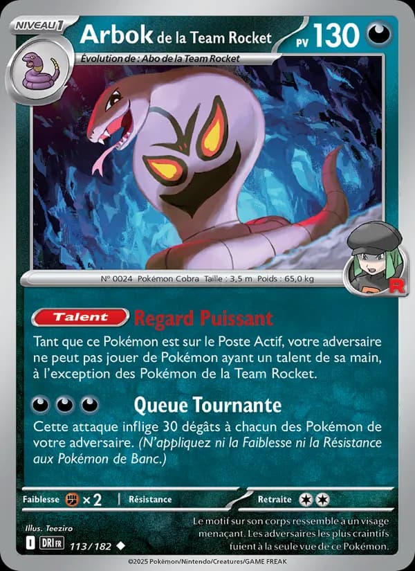 Arbok de la Team Rocket 113 — Rivalités Destinées