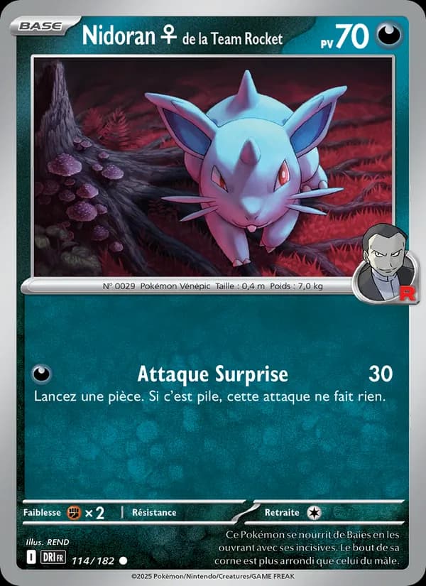 Nidoran♀ de la Team Rocket 114 — Rivalités Destinées