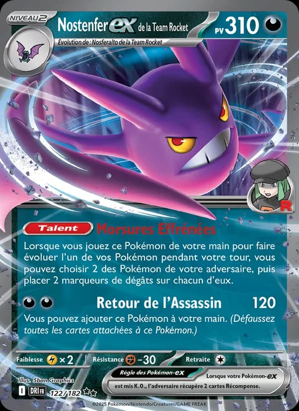 Nostenfer-ex de la Team Rocket 122 — Rivalités Destinées