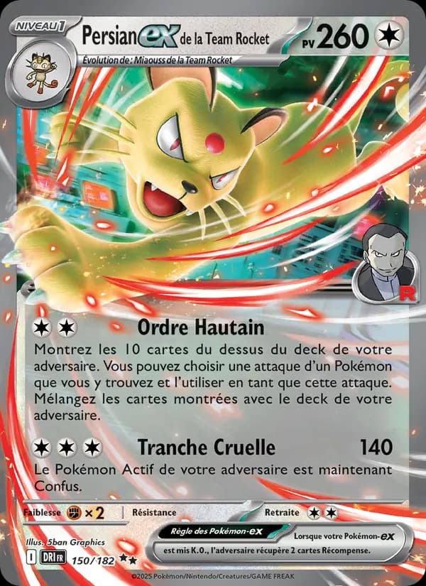 Persian-ex de la Team Rocket 150 — Rivalités Destinées
