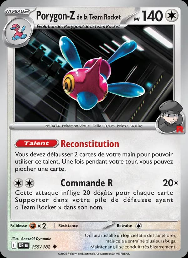 Porygon-Z de la Team Rocket 155 — Rivalités Destinées