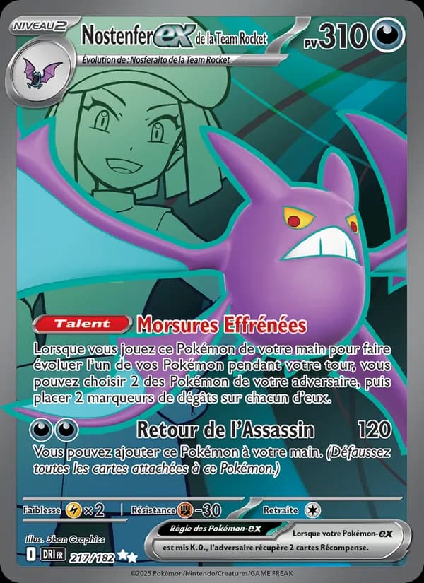 Nostenfer-ex de la Team Rocket 217 — Rivalités Destinées
