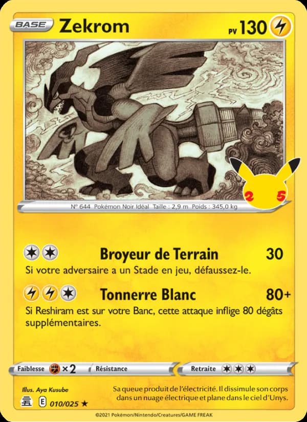 Zekrom 10 — Célébrations