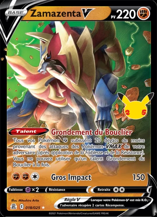 Zamazenta V 18 — Célébrations