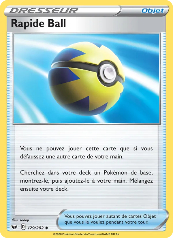 Rapide Ball 179 — Épée et Bouclier