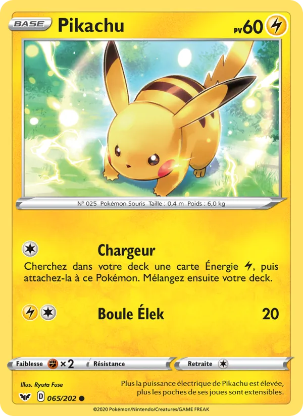 Pikachu 65 — Épée et Bouclier