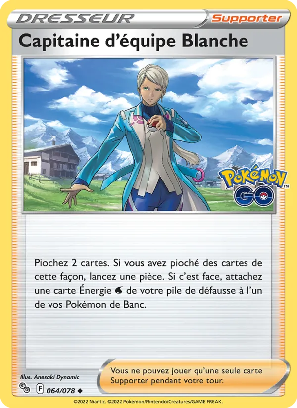 Capitaine d'équipe Blanche 064 — Pokémon GO