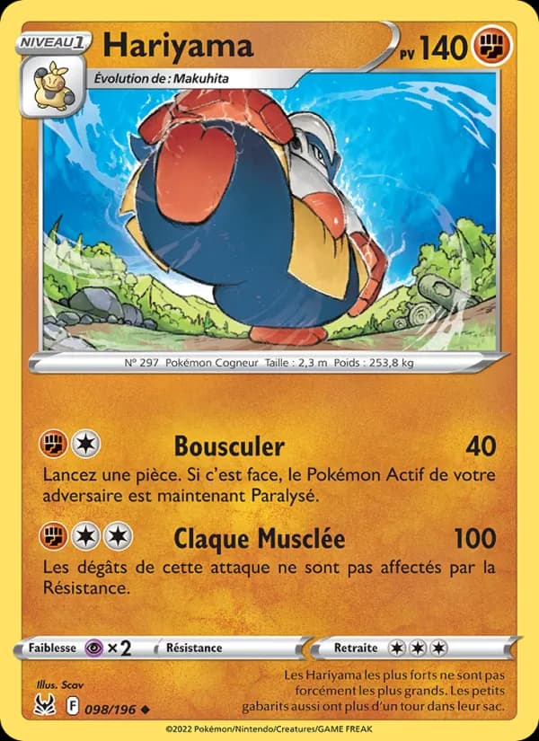Hariyama 098 — Origine Perdue