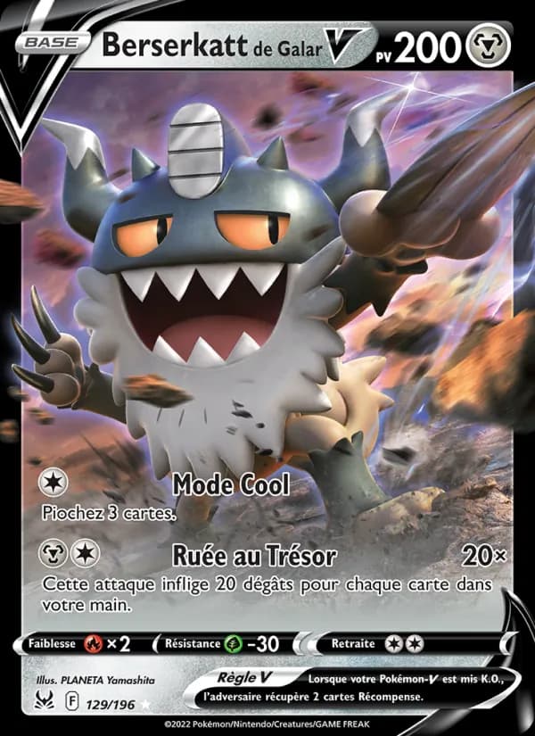 Berserkatt de Galar V 129 — Origine Perdue