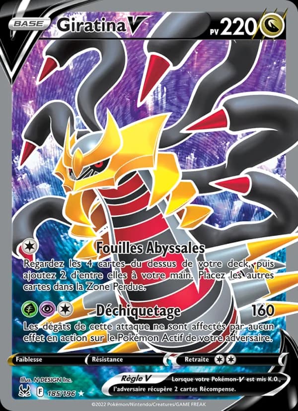 Giratina V 185 — Origine Perdue
